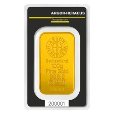 100g investment gold bar | Argor-Heraeus