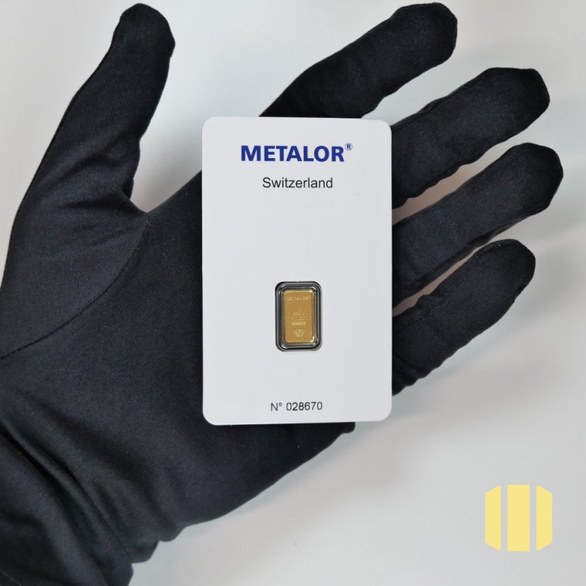 1g investiční zlatý slitek | Metalor