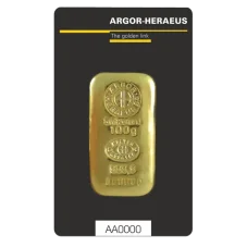 100g investiční zlatý slitek | Argor-Heraeus - litý