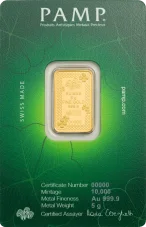 5g investiční zlatý slitek | PAMP - čtyřlístek