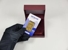 Gift box small  burgundy - case for 1 gold ingot