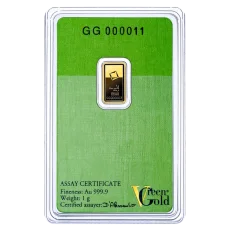 1g investiční zlatý slitek | Valcambi Green Gold