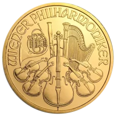 1 Oz zlatá investiční mince | Wiener Philharmoniker - různé ročníky (EURO/SCHILLING)