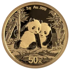 3g zlatá investiční mince | Čínská panda 2026