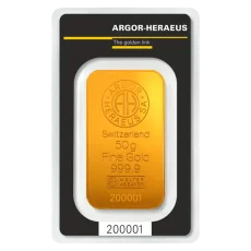 50g investiční zlatý slitek | Argor-Heraeus