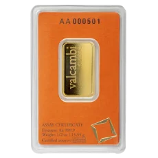 1/2 Oz investiční zlatý slitek | Valcambi
