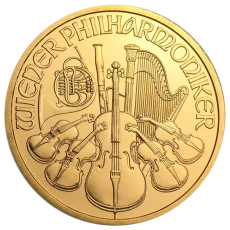 1 Oz zlatá investiční mince | Wiener Philharmoniker - různé ročníky (EURO/SCHILLING)